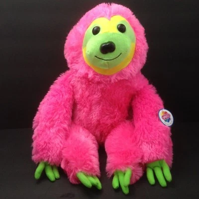 Nanco Pink Plush Stuffed Three-Finger Sloth 17" New w/ Tags - Image 1 of 4