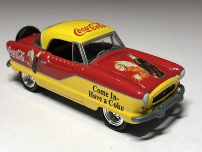 3 INCH 1960 Nash Metropolitan Coca-Cola Johnny Lightning 1/64 Diecast MINT Loose - Image 1 of 4