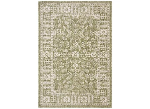 Safavieh Courtyard Outdoor Medium Rectangle Rug 5'3" x 7'7" Green/Beige - Picture 1 of 3