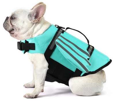 Dog Life Jacket, Wings Dog Life Vest with Chin Float Rescue Handle LG Pine Green - Image 1 of 4