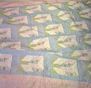 Vintage Quilt Grupo Textil Mazil Of Mexico 78 X 52 Inches, Lightweight, No Flaws - Picture 1 of 11