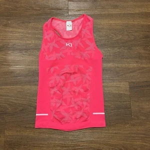 Kari Traa Tank Top Racerback Women’s Size M Medium Pink Compression - Picture 1 of 7