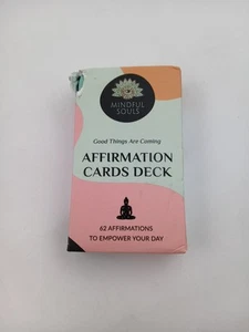 Mindful Souls Good Things Are Coming Affirmation Card Deck 62 Cards Good Vibes - Picture 1 of 5