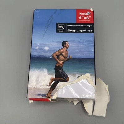 Koala Ultra Premium Satin Photo Paper 4x6 72lb 100 Sheets Inkjet Priters 270gsm - Image 1 of 4