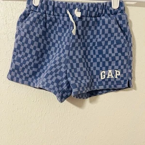 GAP Girls Kids Blue Checkered Shorts Size 5 Years EUC Everyday Comfortable Wear - Picture 1 of 6