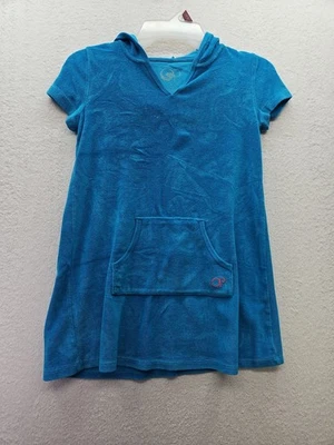 Traje de baño Ocean Pacific para niñas talla M azul manga corta con capucha 1753 Foto 1 de 4