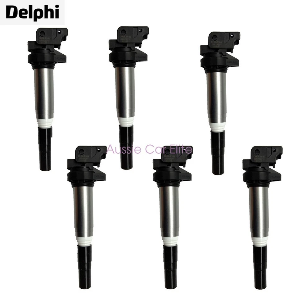 12130148594 6pcs OEM Delphi Ignition Coil Pack Set for 2005-2011 BMW 335i X5 3.0 — 第 1/4 张图片