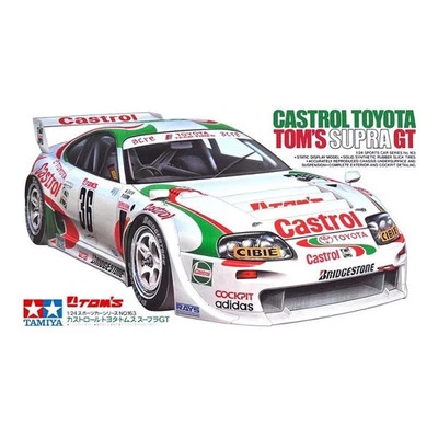 Tamiya Castrol Toyota TOM'S Supra Gt 1:24 Scala Auto Kit Modello Gara Età 14+ - Immagine 1 di 3