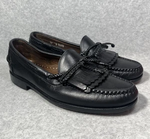 Allen Edmonds Everson Halbschuh Herren 10 D schwarz Leder Quaste Freizeit Business elegant - Bild 1 von 16