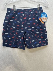 Columbia Youth Medium (10-12) Super Backcast Swim Shorts NWT Fish Pattern - Picture 1 of 13