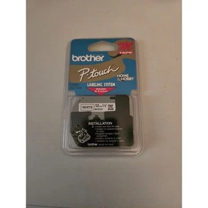 Brother M231 P-Touch Schriftband 1/2" schwarz auf weiß 12 mm Breite brandneu - Bild 1 von 2