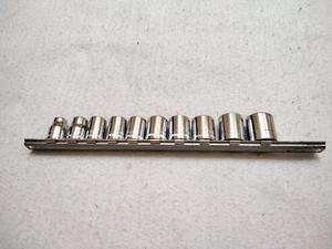 Craftsman Metric Socket Set 3/8" Drive 12 Pt Shallow Chrome V-Series - Picture 1 of 3