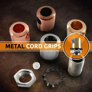 5x Empuñadura de cable Tubo de metal Tapa de plástico y armario Colgante Alivio de tensión Agujero de 10 mm - Imagen 1 de 23