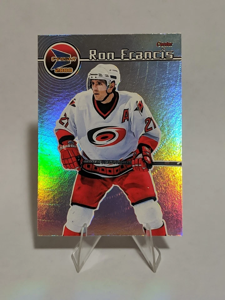 1999-00 Pacific Prism #28 Ron Francis Carolina Hurricanes HOCKEY Card - Image 1 of 2