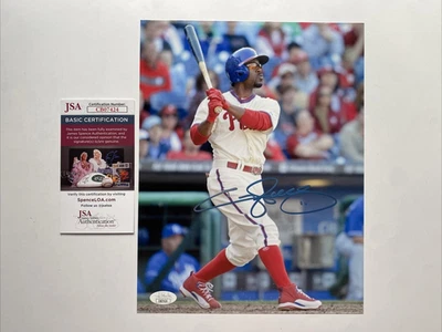 JIMMY ROLLINS Philadelphia Phillies Baseball Autographed Signed Photo Picture WS - Image 1 of 3