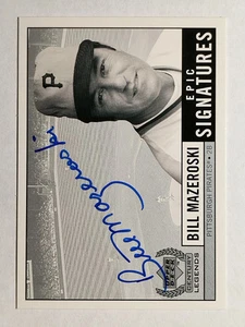 1999 Upper Deck Century Legends Epic Signatures #BM Bill Mazeroski - Picture 1 of 2