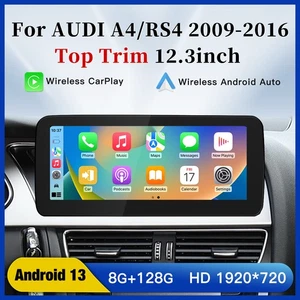 12.3 Autoradio Apple Carplay Android Multimedia Audi A4 RS4 09-16 Höhere Version - Bild 1 von 14