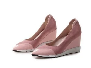 Zapatos de salón informales para mujer con punta puntera puntiaguda tacones de cuña alta primavera verano nuevos - Imagen 1 de 11