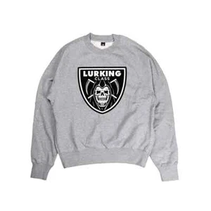 Lurking Class by Sketchy Tank "Shield" Pullover (Heather Grey) Crew Sweatshirt - Bild 1 von 1