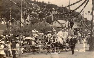 Battle of Flowers Jersey 1906 RP old pc used - Picture 1 of 1