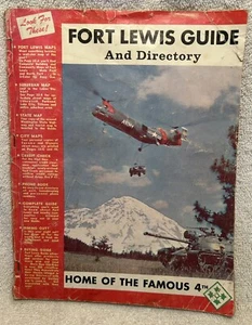 1960 Fort Lewis Guide And Directory Army’s Famous 4th Infantry Division 112 Pgs. - Picture 1 of 10