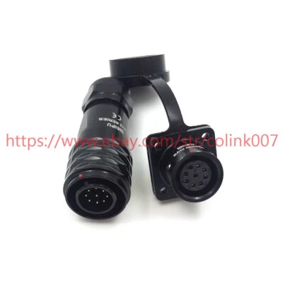 SA12 9 pins power cable connector,IP67 waterproof solder cable grand connector - Image 1 of 4
