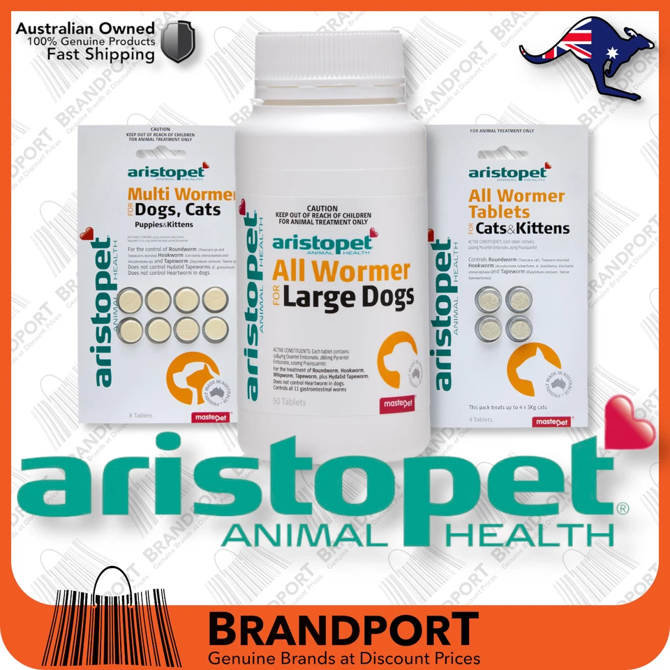 AristoPet All Wormer, Glucosamin Dog Puppy Cat Kitten✅FAST POST✅AU MADE - image 1 of 1