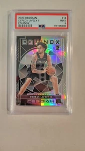 2023-24 Panini Obsidian Dereck Lively II Equinox RC #48/99 #14 Mavericks PSA 9 - Picture 1 of 2