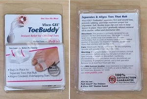 Pedifix Visco-Gel ToeBuddy Crooked Hammer Toe Spacer Separator Aligner 1/PK - Picture 1 of 1