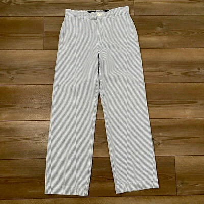Polo Ralph Lauren Boys 14 Blue/White Pinstripe Seersucker Dress Pants Cotton - Image 1 of 4