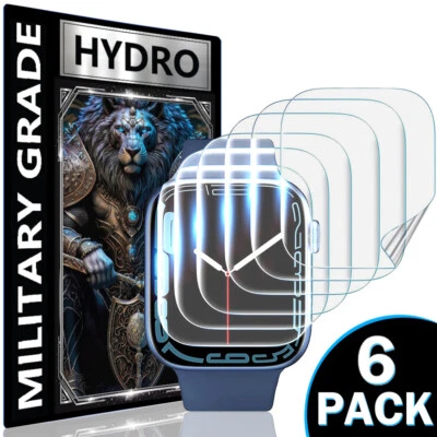 For Apple iWatch Series 3 4 5 6 7 8 SE 9 Ultra Matte Hydrogel Screen Protector - Image 1 of 4