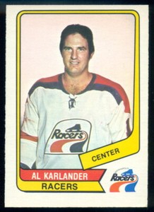1976-77 OPC O PEE CHEE WHA Hockey #104 Al Karlander NM-MT Indianapolis Racers
