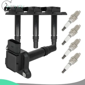 4 Ignition Coils + 4 Spark Plugs For Volkswagen Sharan 1.8L 2002-2007 UF274 - Picture 1 of 9
