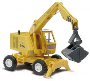 Busch 42870 - 1/87 / H0 Mobile Excavator T174-2 Yellow - New - Picture 1 of 1
