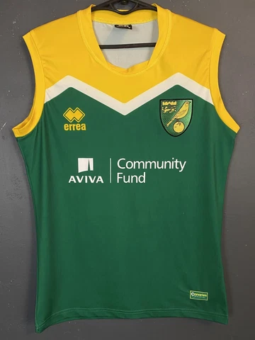 MEN ERREA FC NORWICH CITY 2016/2017 TRAINING SOCCER FOOTBALL SHIRT JERSEY SIZE S Cover
