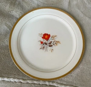 American Limoges Serving Plate Triumph Vermillion Rose Vintage 12.25" diameter - Picture 1 of 2