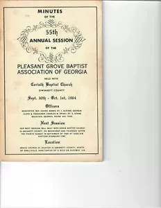 Stone Mountain, Ga- Piacevole Bosco Associazione Battista 55° Sessione Verbale 1964 - Foto 1 di 1