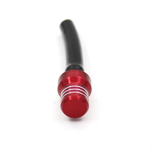 KKE Gas Fuel Tank Cap Valve Vent Breather Hose Black Tube CNC ATV DirtBike Red - Picture 1 of 6
