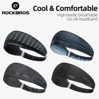 ROCKBROS Sports Headband Outdoor Cycling Running Sweat Anti-slip Cool Headband - Image 1 of 4