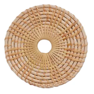 8PCS Desktop Rattan Mat Rattan Woven Placemat Rattan Coasters Holder - Picture 1 of 12