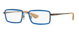 RB Optics Eyeglasses * Rectangle RB6337-2620-51 Blue and Gunmetal
