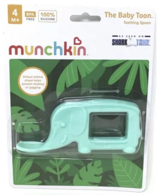 Cuchara de dentición de silicona Munchkin The Baby Toon™, como nueva (como se ve en el tanque Shark) Foto 1 de 2