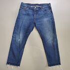 Levi?S 501 Mens Casual Cotton Button Fly Pocket Denim Blue Jeans Size Waist 34