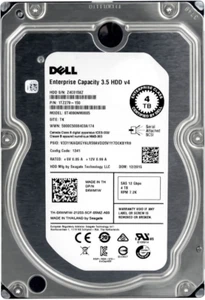 Disque Dur Dell 0XWM1W XWM1W ST4000NM0005 4TB 7200U/Min 128MB SAS-3 3.5'' Pouce - Afbeelding 1 van 3