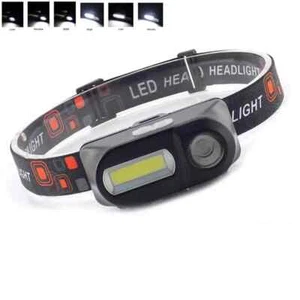 USB Wiederaufladbare COB LED Scheinwerfer Scheinwerfer Taschenlampe 18650 Taschenlampe - Bild 1 von 15