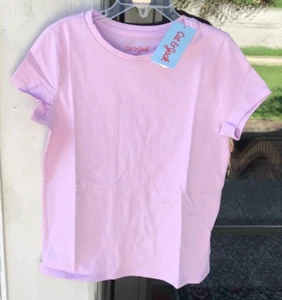 Girls Cat & Jack sz S 6/6X Lavender Purple Short Sleeve T-Shirt P - Picture 1 of 6