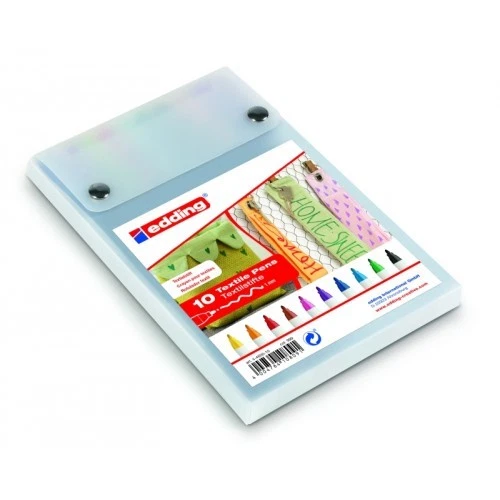 Edding 4600 Textil T-Shirt Stoff Marker Stifte (Verschiedene Brieftasche Von 10) - Bild 1 von 1