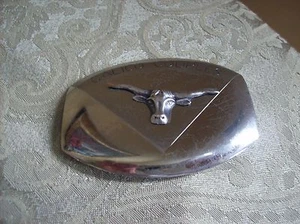 Calico Parejas Cabeza de Novillo Níquel Plata Hebilla de Cinturón   - Imagen 1 de 5