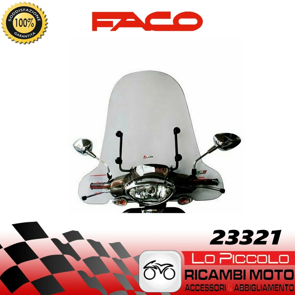 Parabrezza completo Faco Aprilia Scarabeo 4t 100 2014 Vab00