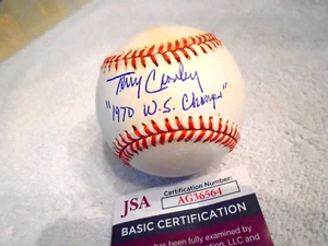 Terry Crowley "1970 WS Champs" Signed American League Baseball -JSA Auth. - Picture 1 of 6